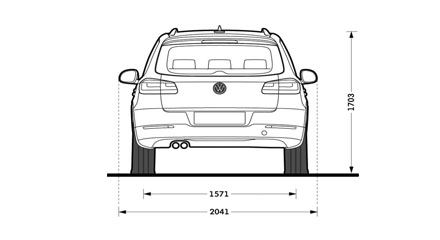Размеры Volkswagen Tiguan