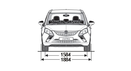 Размеры Opel Zafira Tourer