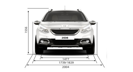 Размеры Peugeot 2008