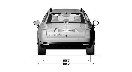 Размеры Citroen C5 Tourer