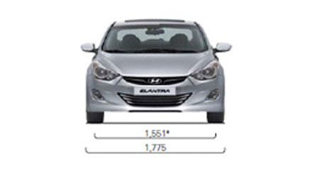 Размеры Hyundai Elantra