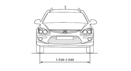 Размеры Hyundai i30 SW