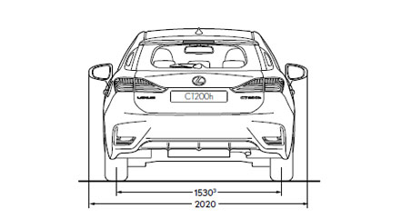 Размеры Lexus CT200h
