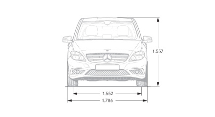 Размеры Mercedes-Benz B-klasse