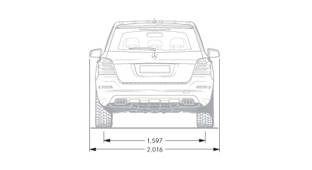 Размеры Mercedes-Benz GLK-klasse