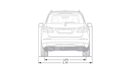 Размеры Mercedes-Benz GL-klasse