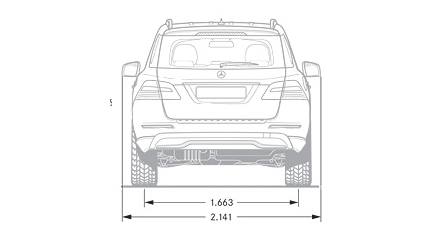 Размеры Mercedes-Benz ML-klasse