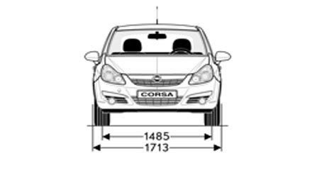 Размеры Opel Corsa