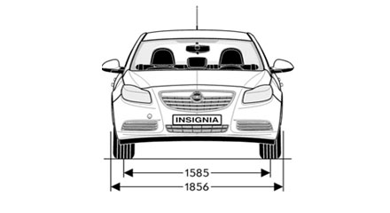 Размеры Opel Insignia