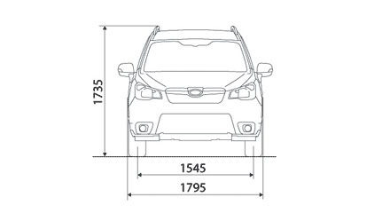 Размеры Subaru Forester