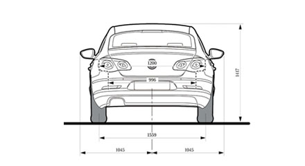 Размеры Volkswagen Passat CC