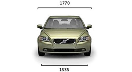 Размеры Volvo S40