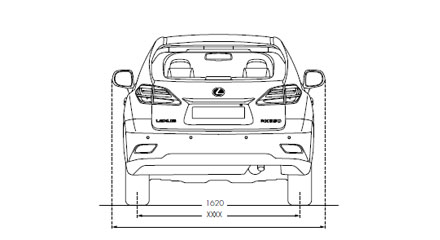 Размеры Lexus RX 350-370