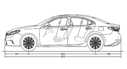 Размеры Lexus ES