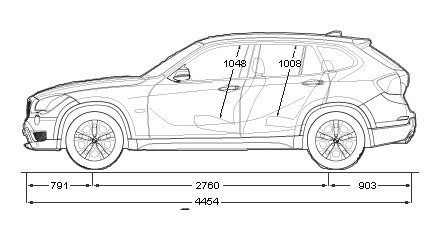 Размеры BMW X1