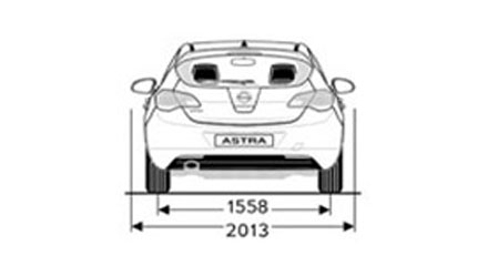 Размеры Opel Astra Hatchback