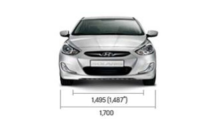 Размеры Hyundai Solaris