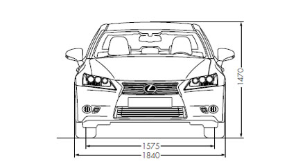 Размеры Lexus GS