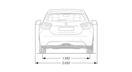 Размеры Mercedes-Benz A-klasse