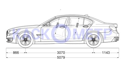 Размеры BMW 7 SERIES