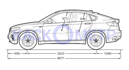Размеры BMW X6