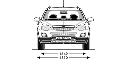 Размеры Opel Antara