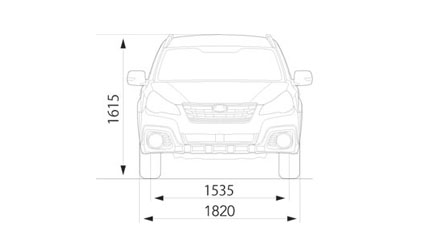 Размеры Subaru Outback